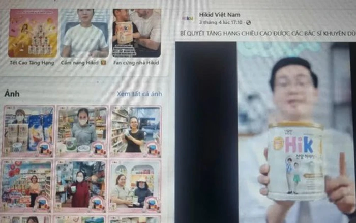 Quảng cáo sai sự thật của sữa Hikid