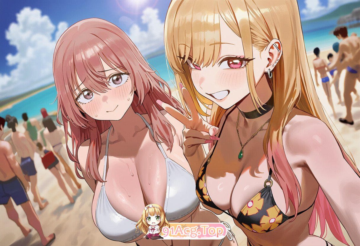 《催海滩中不断被烧坏大脑的喜多川海梦》 漫画图集 PC端