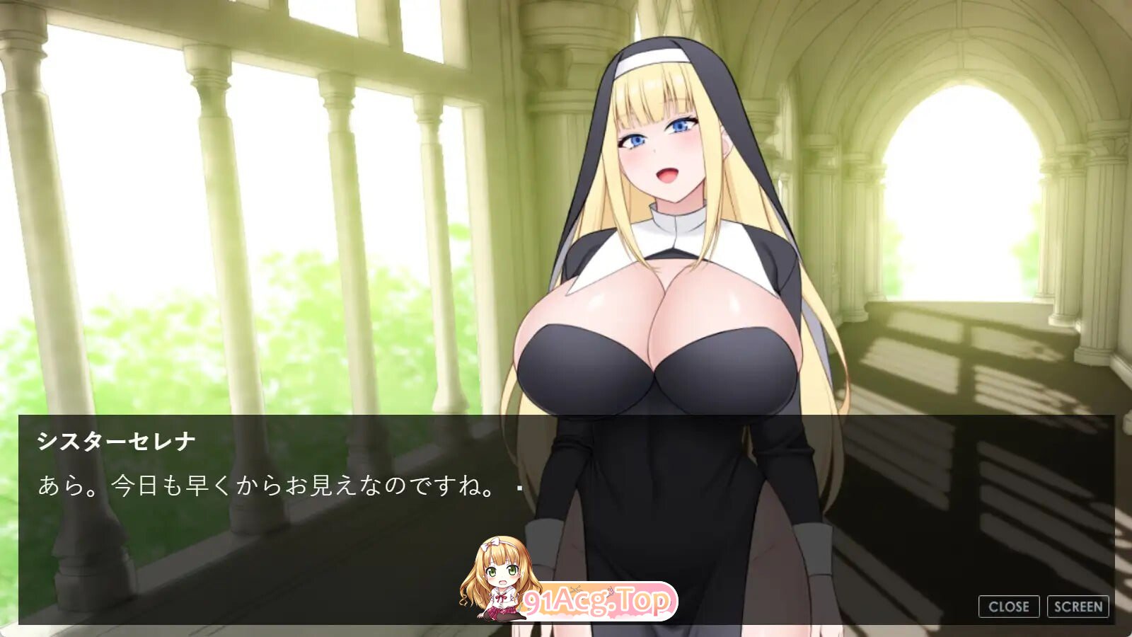 与角色造型修女的秘密约会 角色造型シスターとの密会 PC端 AI汉化版 预览图