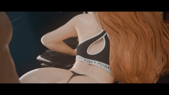 3D动画 CV R2 Studio 6月新作：Rangiku 乱菊 对无防备的性感女神偷袭冲突互动 动漫视频 PC端 更新版 预览图