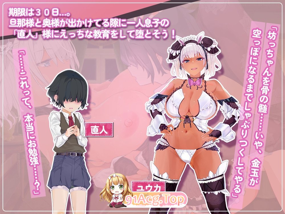 辣妹女仆盯上了少爷 ギャルなメイドは坊ちゃんを狙ってる AI汉化版+自带全回想 PC端 AI汉化完整版 预览图