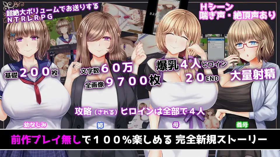 NTR RPG 失足女友-Another - ～告诉我，曾经只属于我的她们被他人夺走～ PC端 预览图