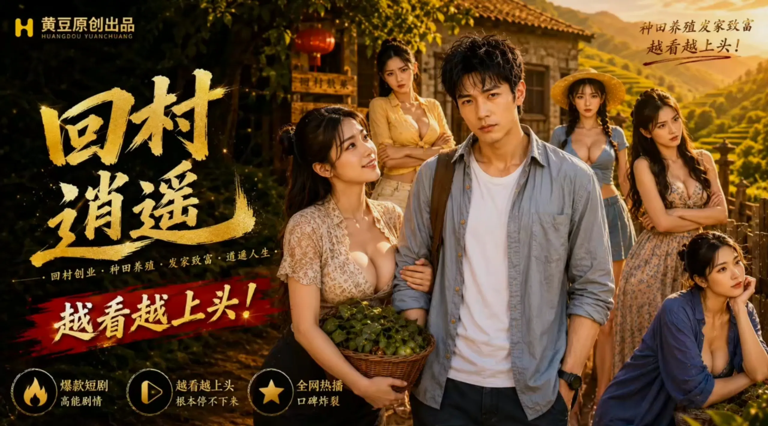 ai短剧/NTL/后宫/34分 回村逍遥1-10集完结版 回村收服嫂子、老师、学生 度雷夸u 动漫视频 PC端 预览图