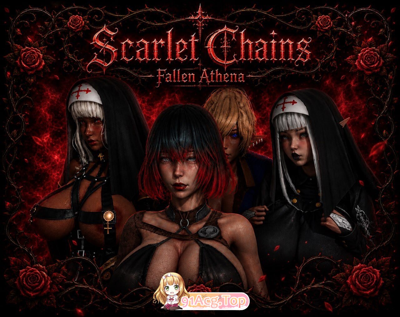 绯红锁链：堕落的雅典娜 Scarlet Chains: Fallen Athena AI汉化步兵版 PC端 AI汉化版高清版
