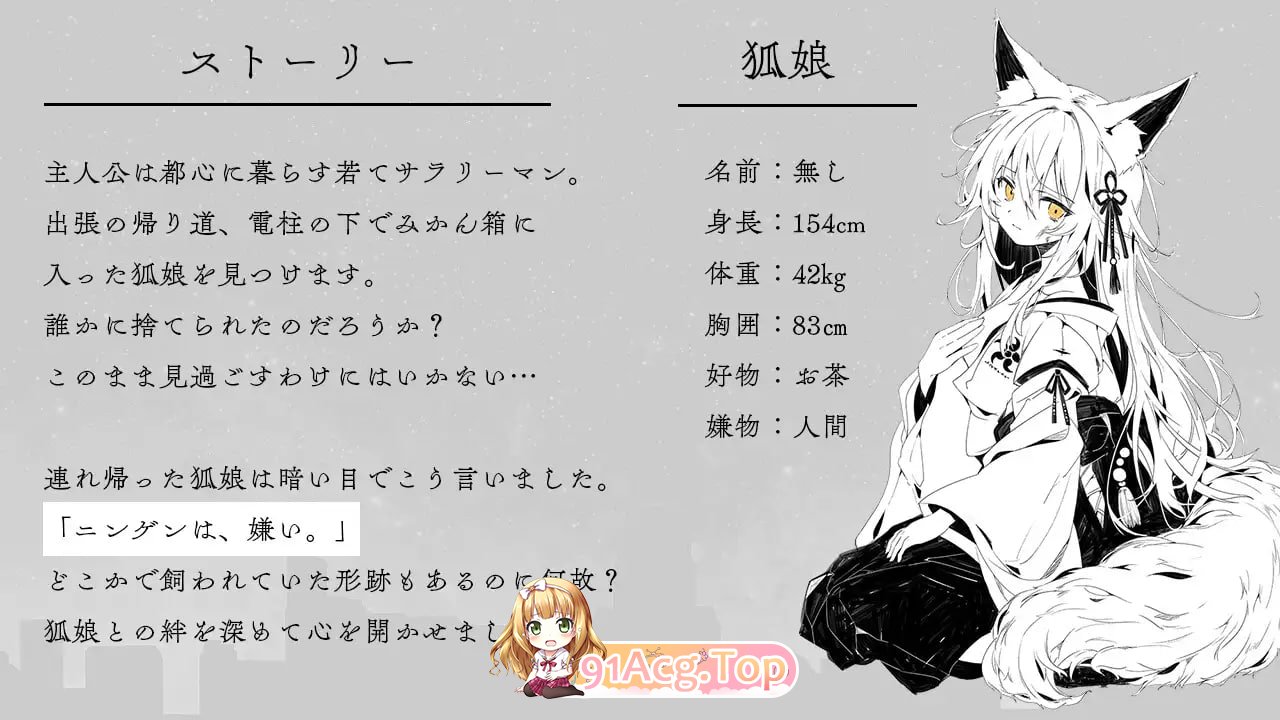 捡到的狐娘逐渐亲近的夜晚 拾った狐娘が少しずつ懐いてくる夜 PC端 汉化更新版 预览图