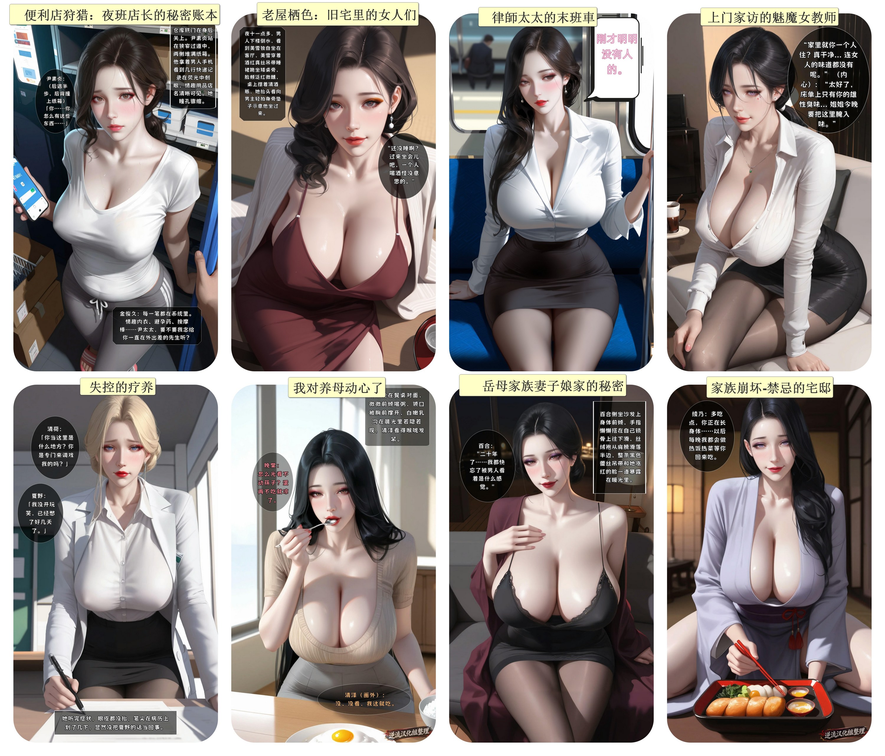 整理 Ai漫画Qiweny874合集 漫画图集 PC端 预览图