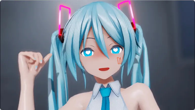 初音未来同人/3D/无敌建模/神作/最新/舞蹈 Amano初音未来 深夜公园 LIVE Bonus 动漫视频