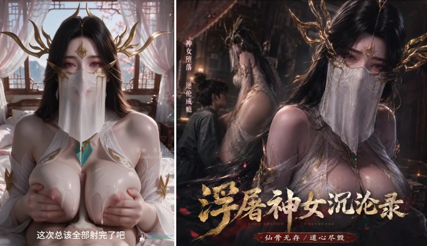 AI动画爱琳 清衍静浮屠神女沉沦录第一章 中文配音 41分钟 漫画图集 PC端 汉化版