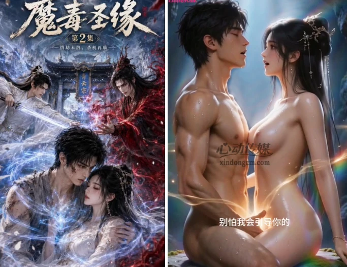 AI动画魔毒圣缘 第1-2集 圣女中毒少年觉醒 命运逆转 漫画图集 PC端 预览图