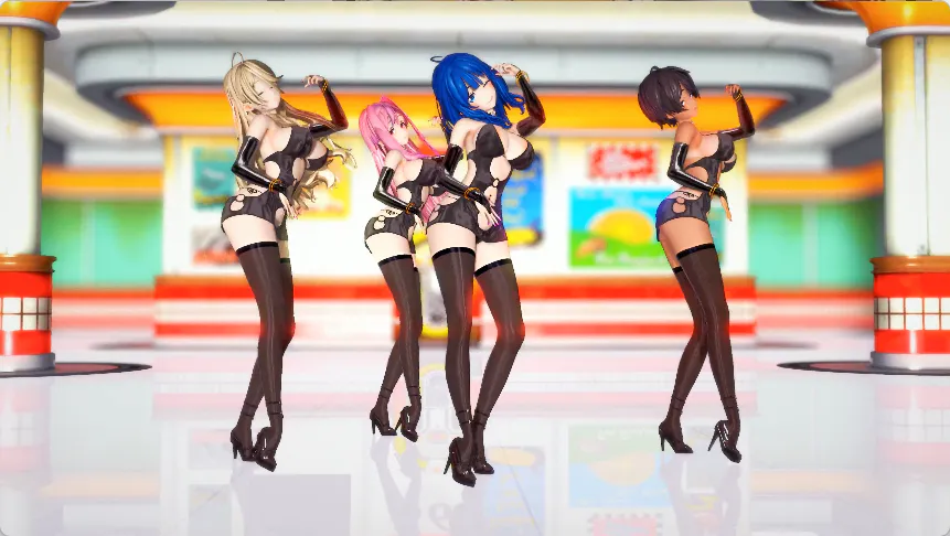 × 烧盐柠檬 × 姬宫华恋 × 四季家梦子 Pink Label 舞蹈 动漫视频 PC端 更新版 预览图