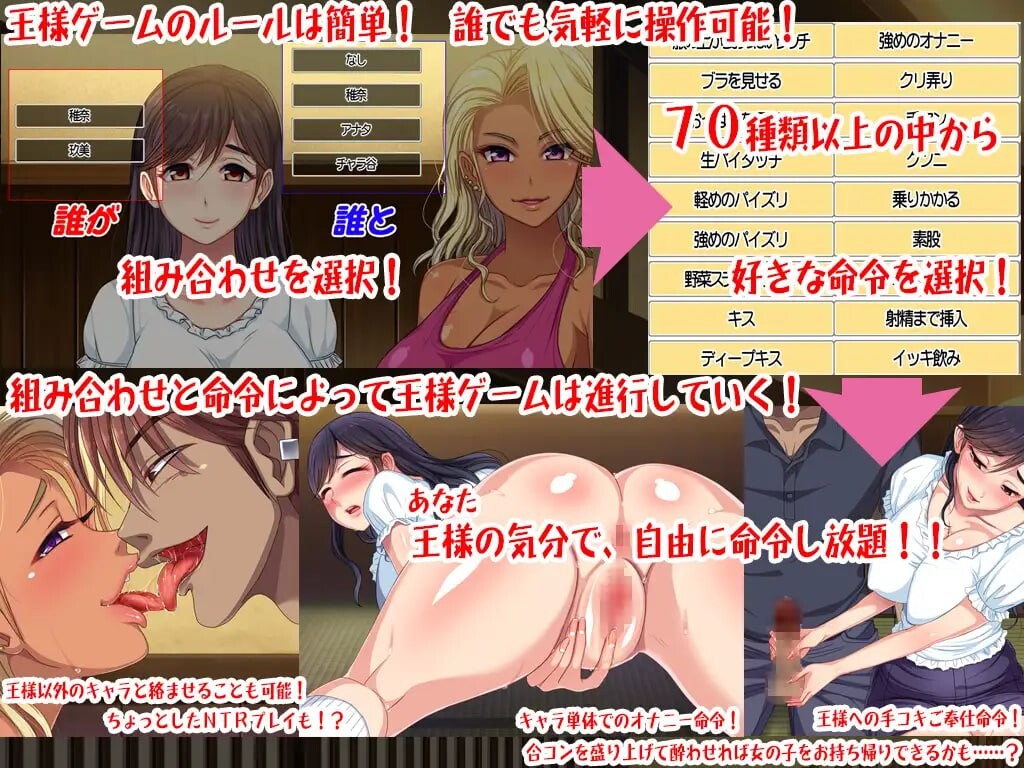 国王游戏～联谊酒馆篇 ハメパコ王様ゲーム～合コン居酒屋編～ PC端 汉化版 预览图