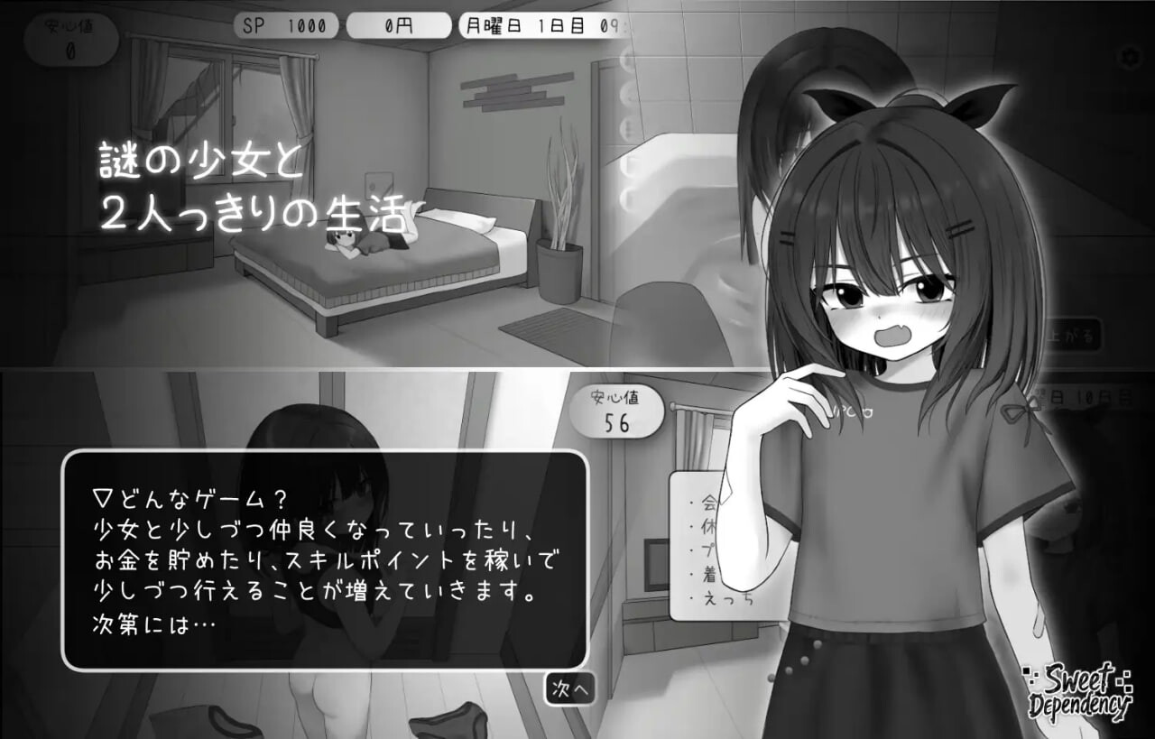 更新[互动SLG/触摸/抚摸] 甜蜜的依赖 Sweet Dependency v1.0.4 生肉版+金手指代码 PC端 日文原版 预览图