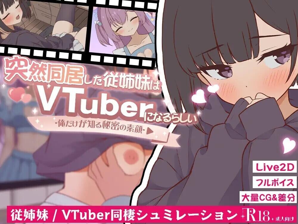 突然同居した従姉妹はVTuberになるらしい-俺だけが知る秘密の素顔- v1.01 内嵌AI汉化版 PC端 预览图