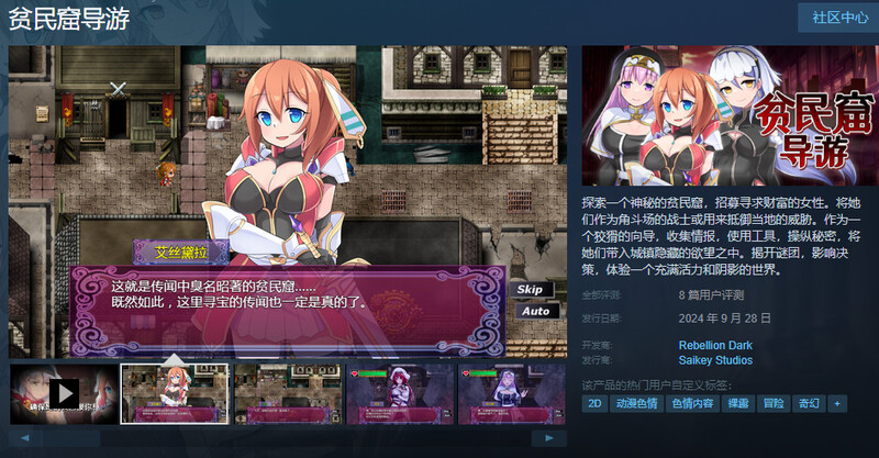 爆款RPG/背德恶堕/2C 贫民窟导游（スラム街案内人）V1.0 STEAM官中 PC端 官中版 预览图