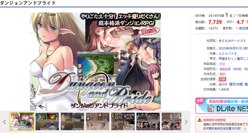 地下城与新娘（ダンジョンアンドブライド）V1.33 PC端 AI汉化版 预览图